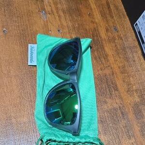 Polaroid Black Sunglasses with Blue Lenses